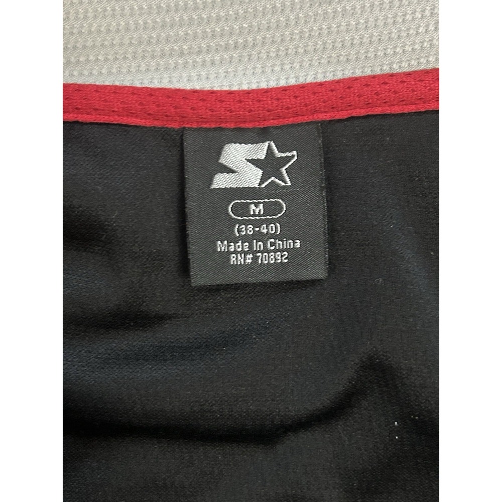 Starter Mens Full Zip Track Jacket Black Size M Athletic Activewear Dri-Star - Picture 6 of 7